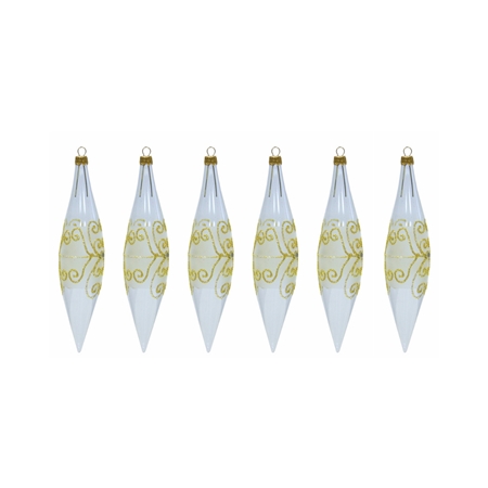 Set de fusées transparentes avec strass