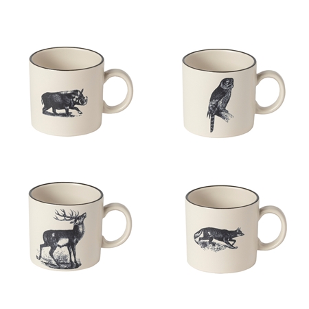 Tasse classique avec décor de sanglier