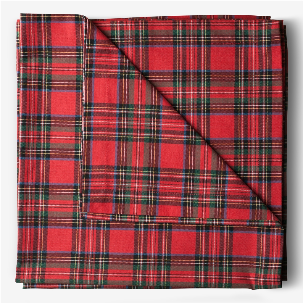 Chemin de table avec motif tartan