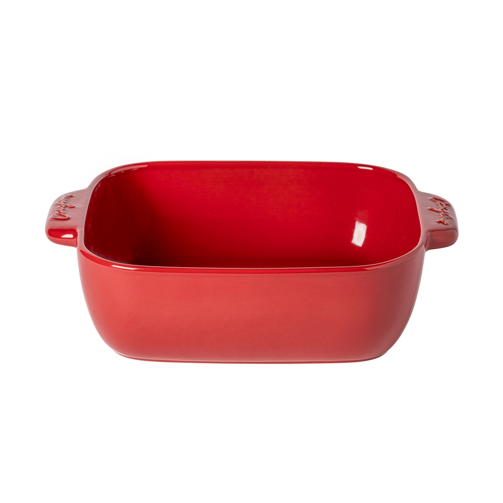 Plat de cuisson en rouge bordeaux