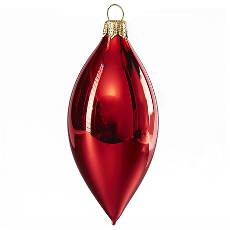 Olive de Noël rouge, brillante