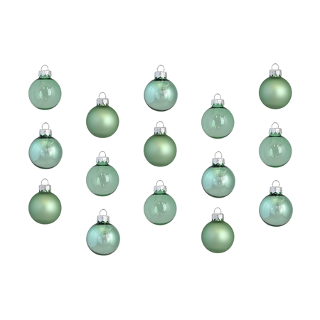 Set de boules de Noël mélange de nuances de vert