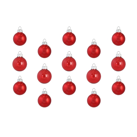 Set de boules de Noël mélange de nuances de rouge