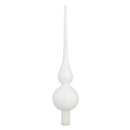 Pointe de Noël en blanc opale