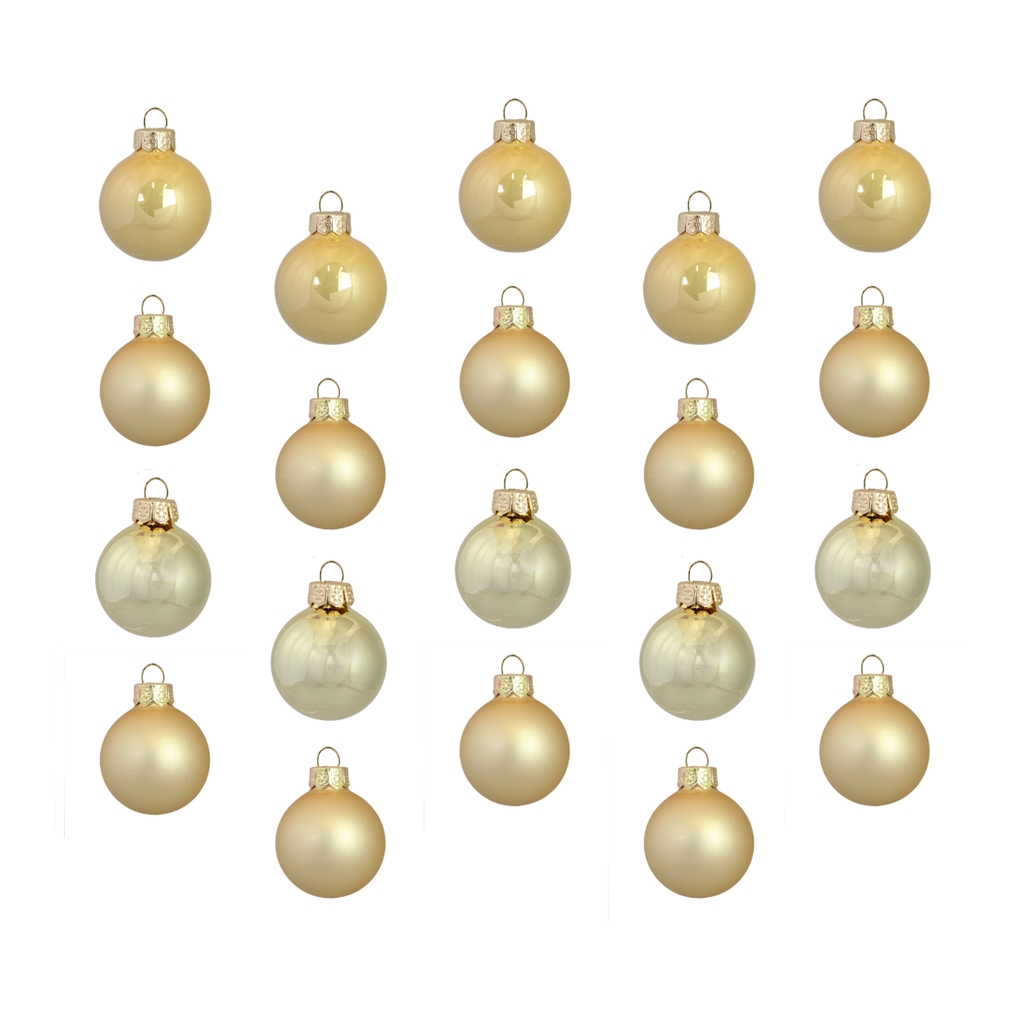 Set de boules de Noël en or
