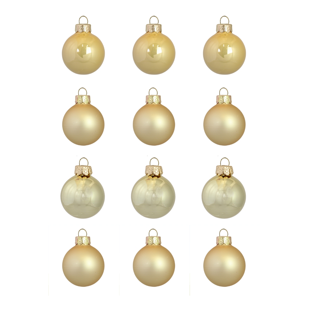 Set de boules de Noël en or