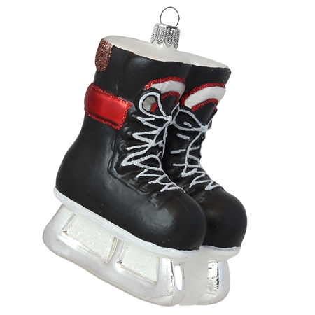 Patins de hockey sur glace en verre