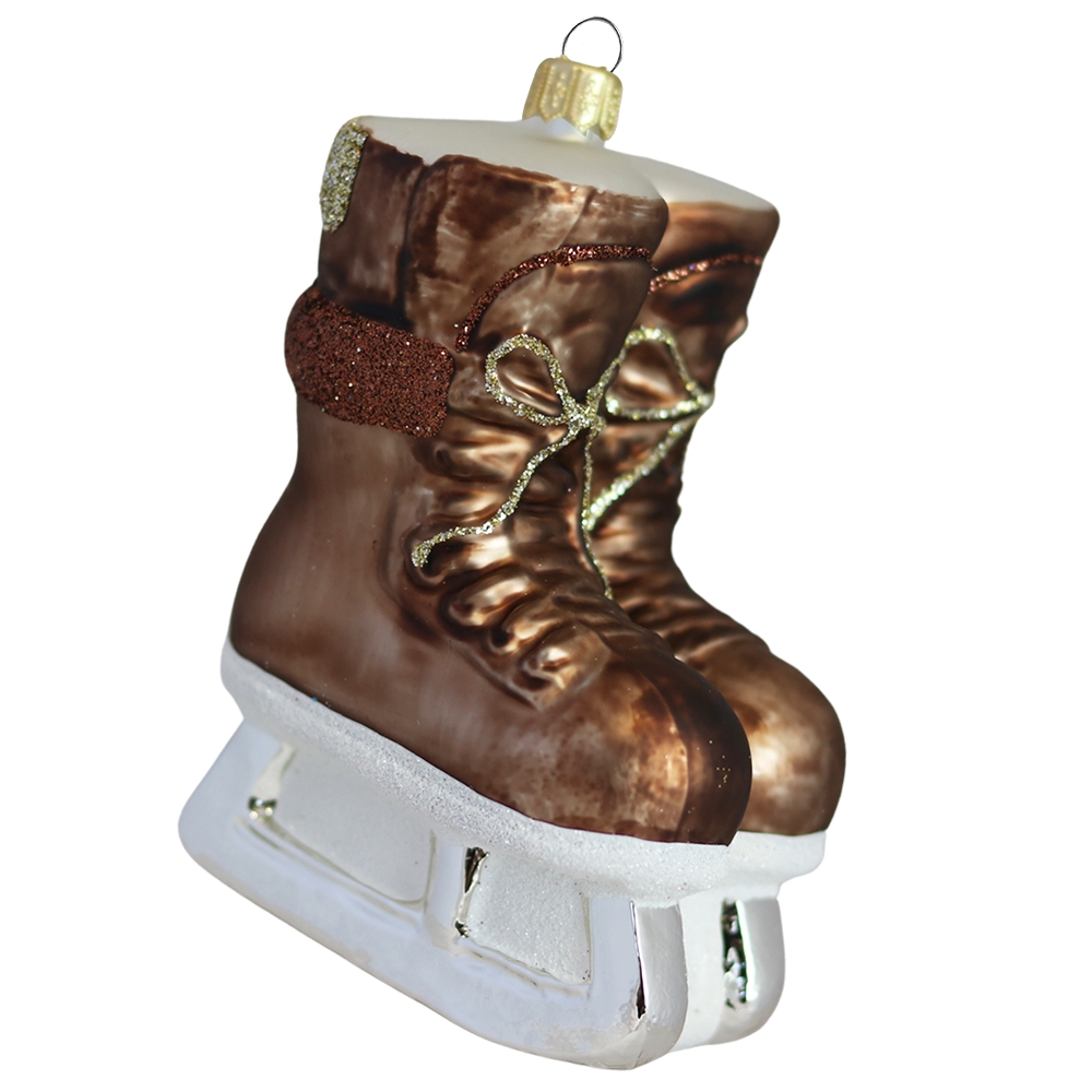 Patins de hockey sur glace en verre Rétro