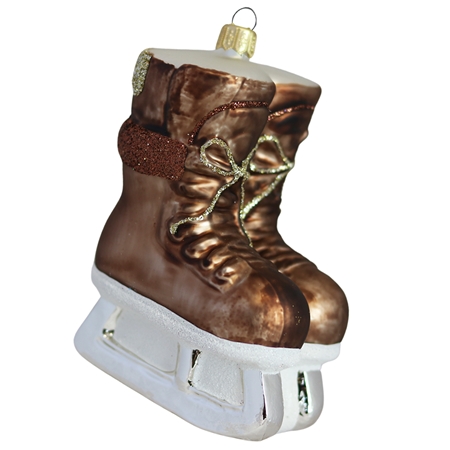 Patins de hockey sur glace en verre Rétro