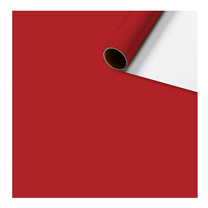 Papier cadeau monocolore rouge