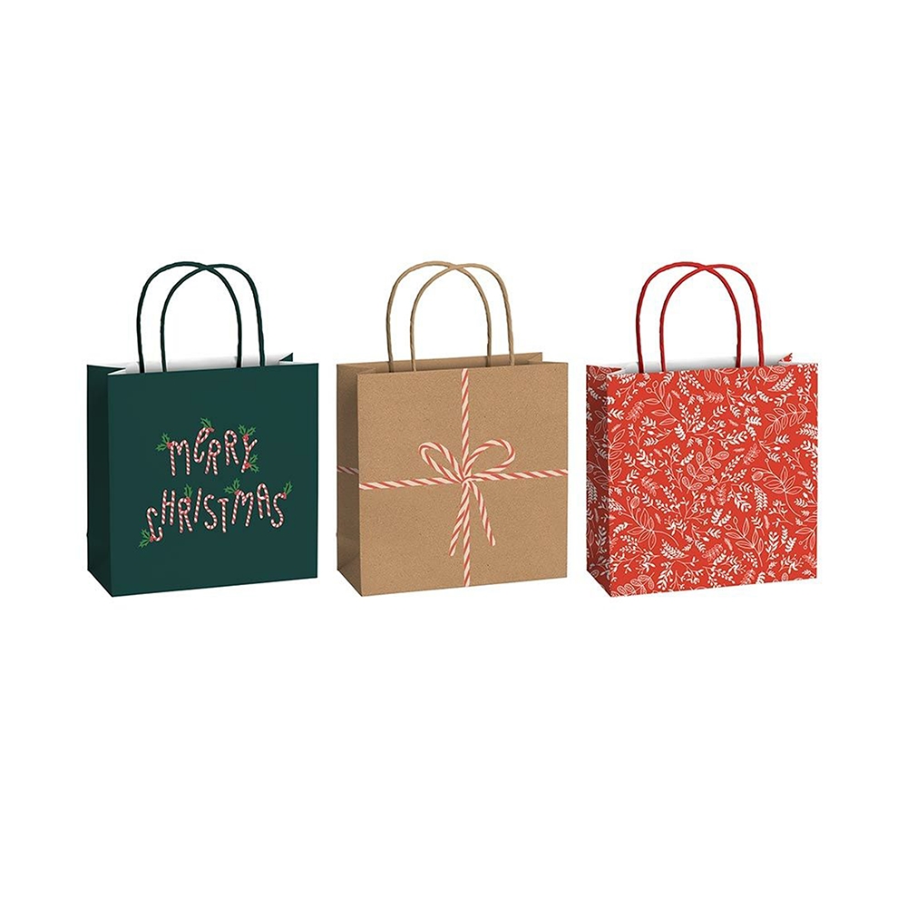 Set de sacs cadeaux Merry Christmas