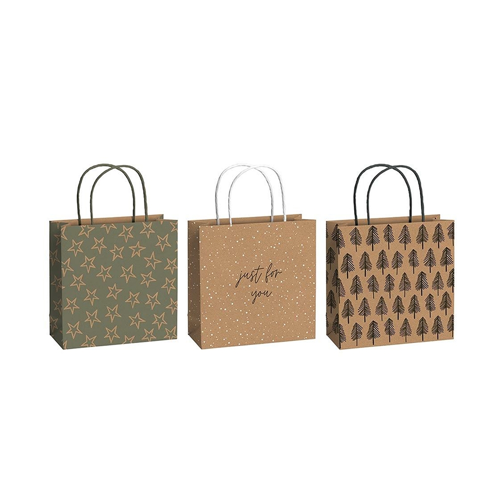 Set de sacs cadeaux naturels