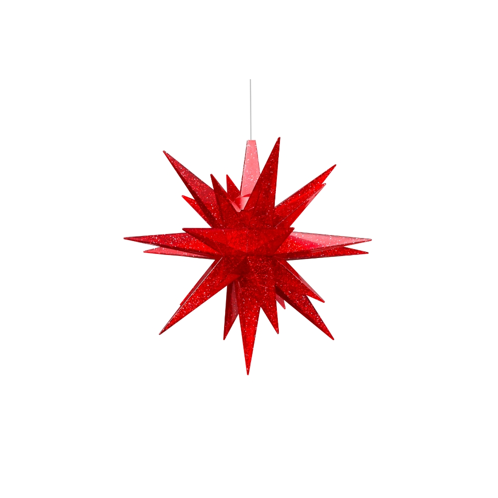 Étoile en plastique rouge Herrnhuter - 13 cm