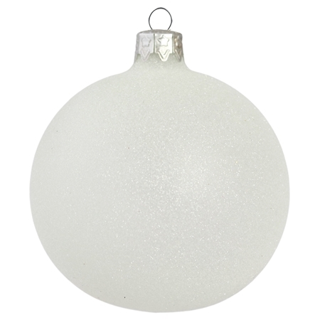 Boule de Noël en verre avec effet de neige