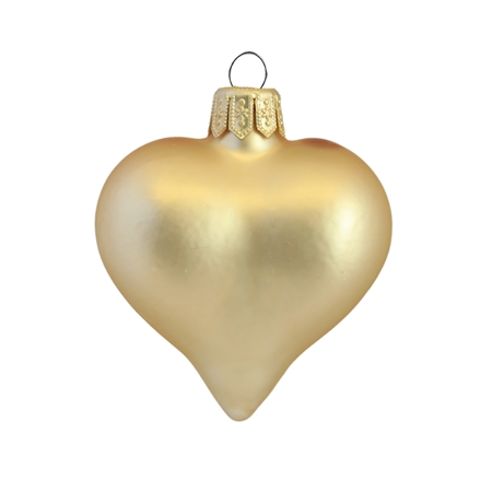 Cœur de Noël or mat