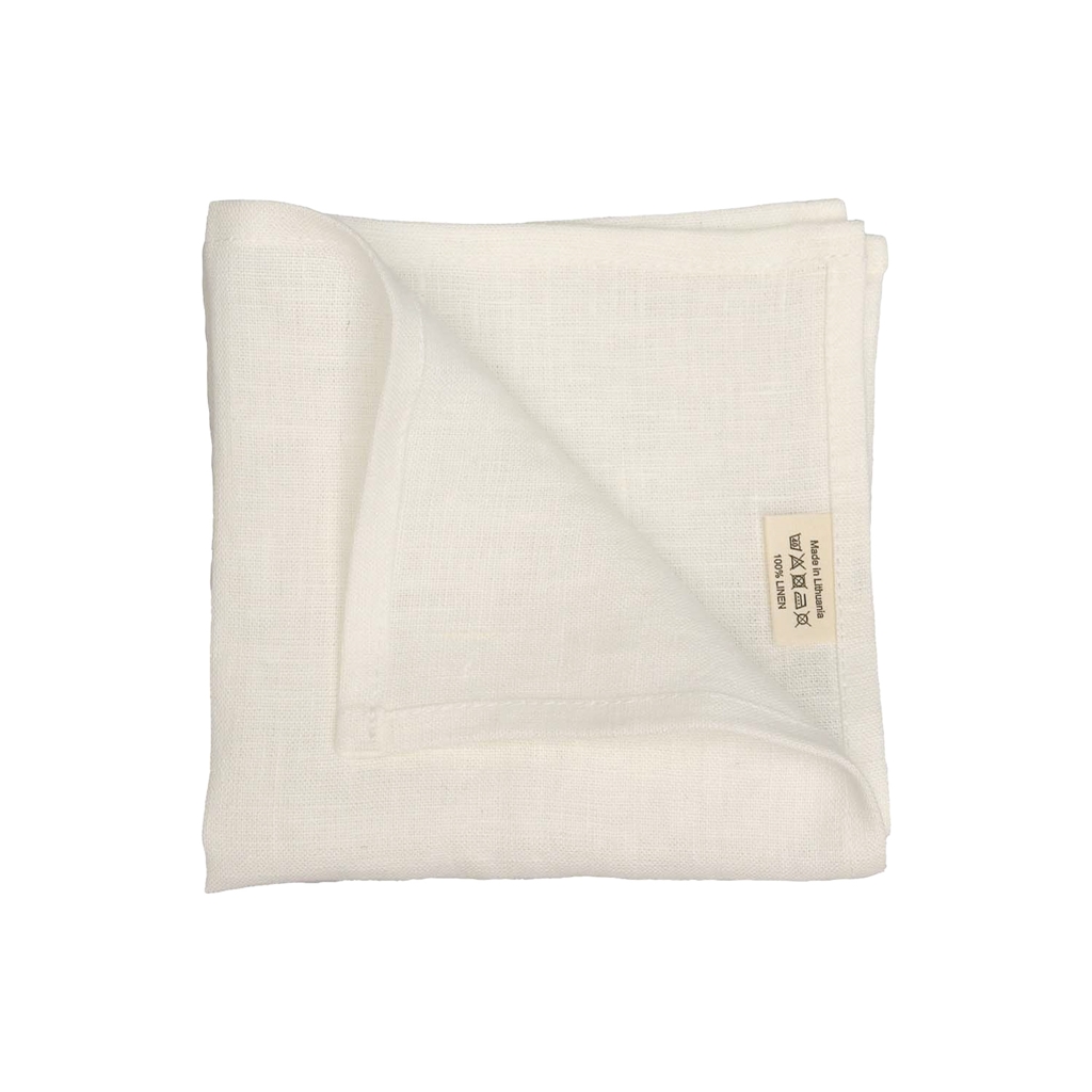 Serviette de table en lin crème