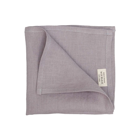 Serviette de table en lin gris