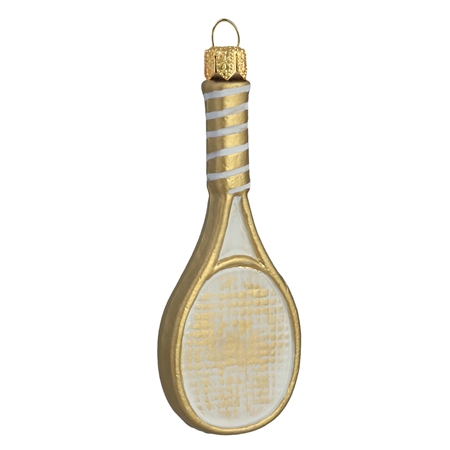 Raquette de tennis en or
