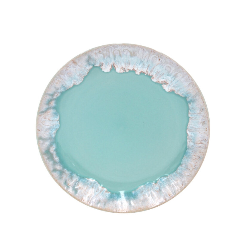 Assiette à dessert turquoise
