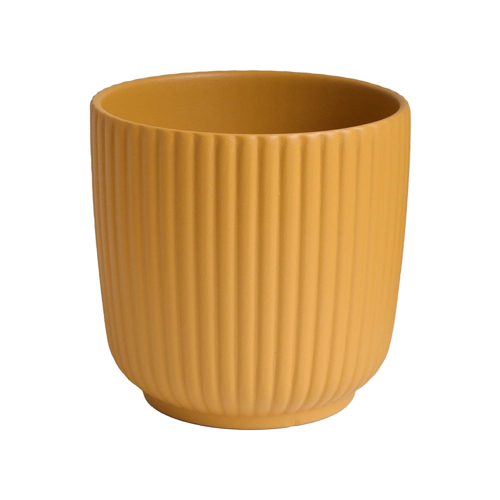 Pot de fleur moutarde Luna