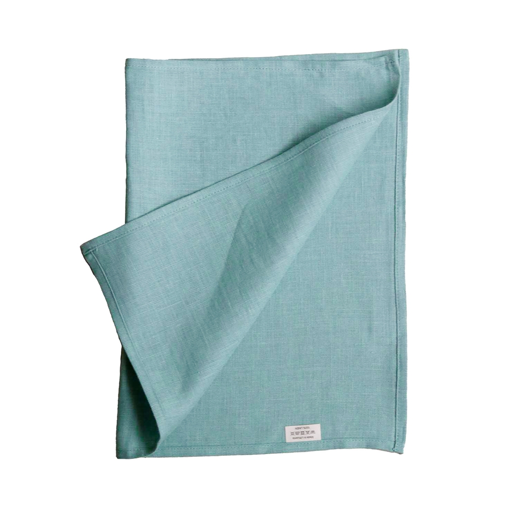 Set de table en lin turquoise
