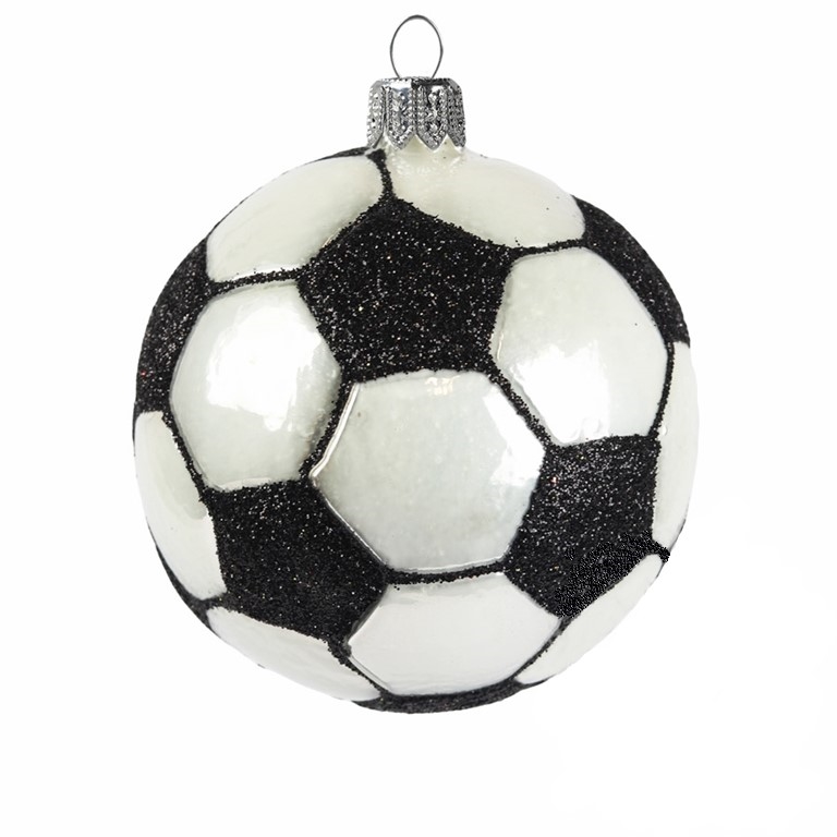 Décoration en verre ballon de football
