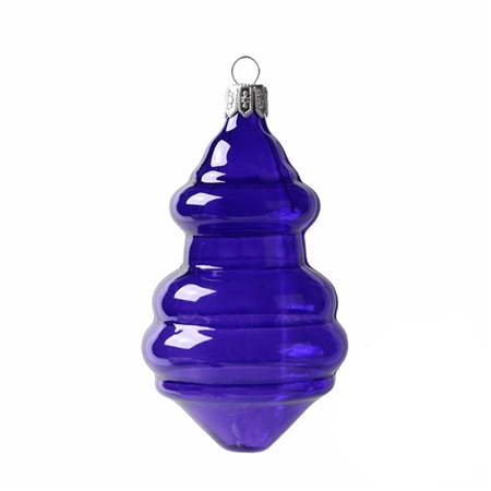 Ornement en forme de toupie couleur violette