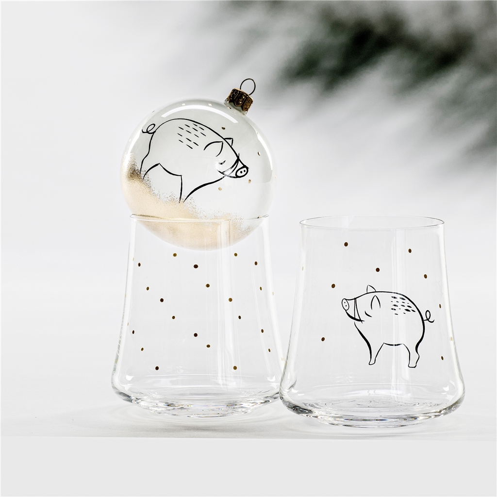 Set de verres avec sanglier
