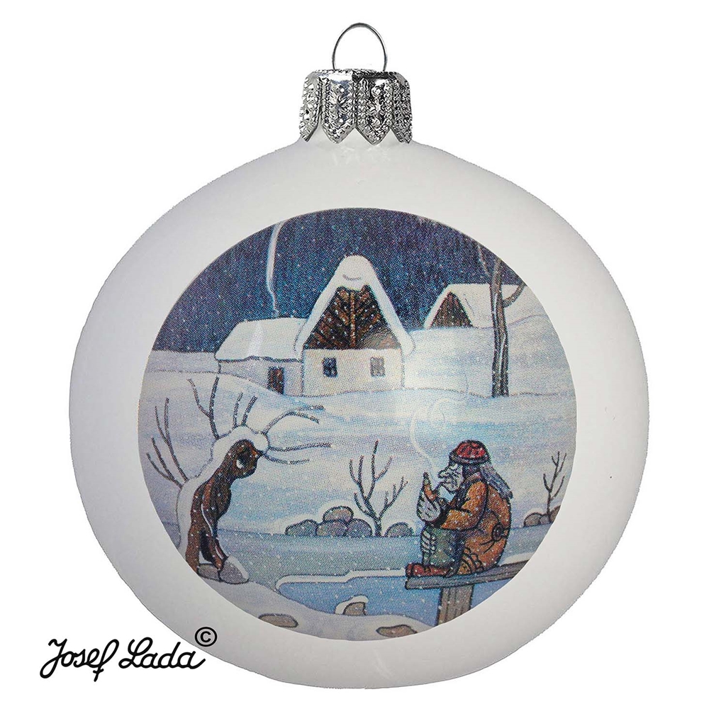 Décoration "Noël d'autrefois" - Étang gelé