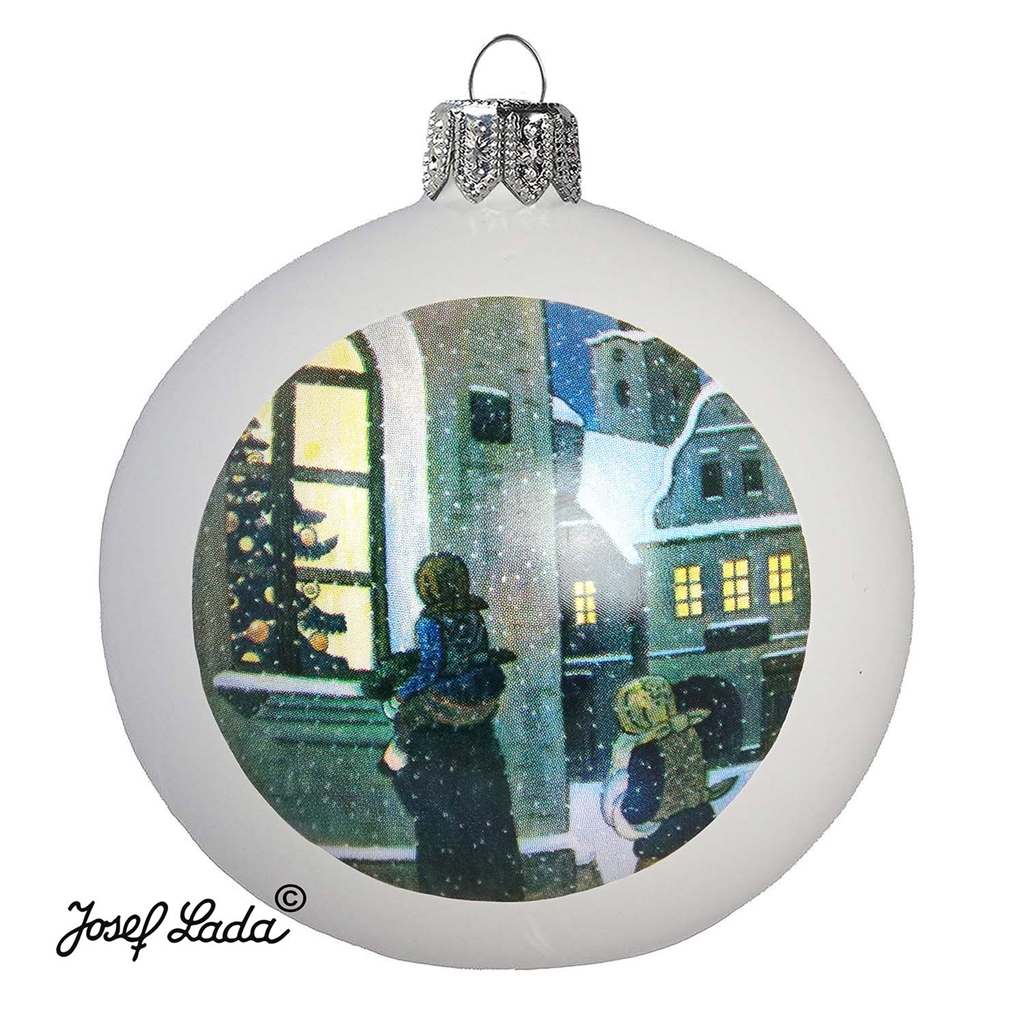 Décoration "Noël d'autrefois" - Attendons le Père Noël