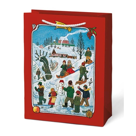 Sac cadeau Josef Lada rouge