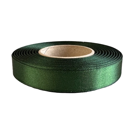 Ruban satin vert foncé large