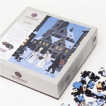 Puzzle en bois Josef Lada Ange, Diable et Père Noël