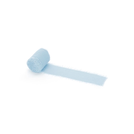 Ruban de mousseline bleu clair
