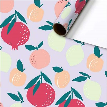 Papier d'emballage avec fruits