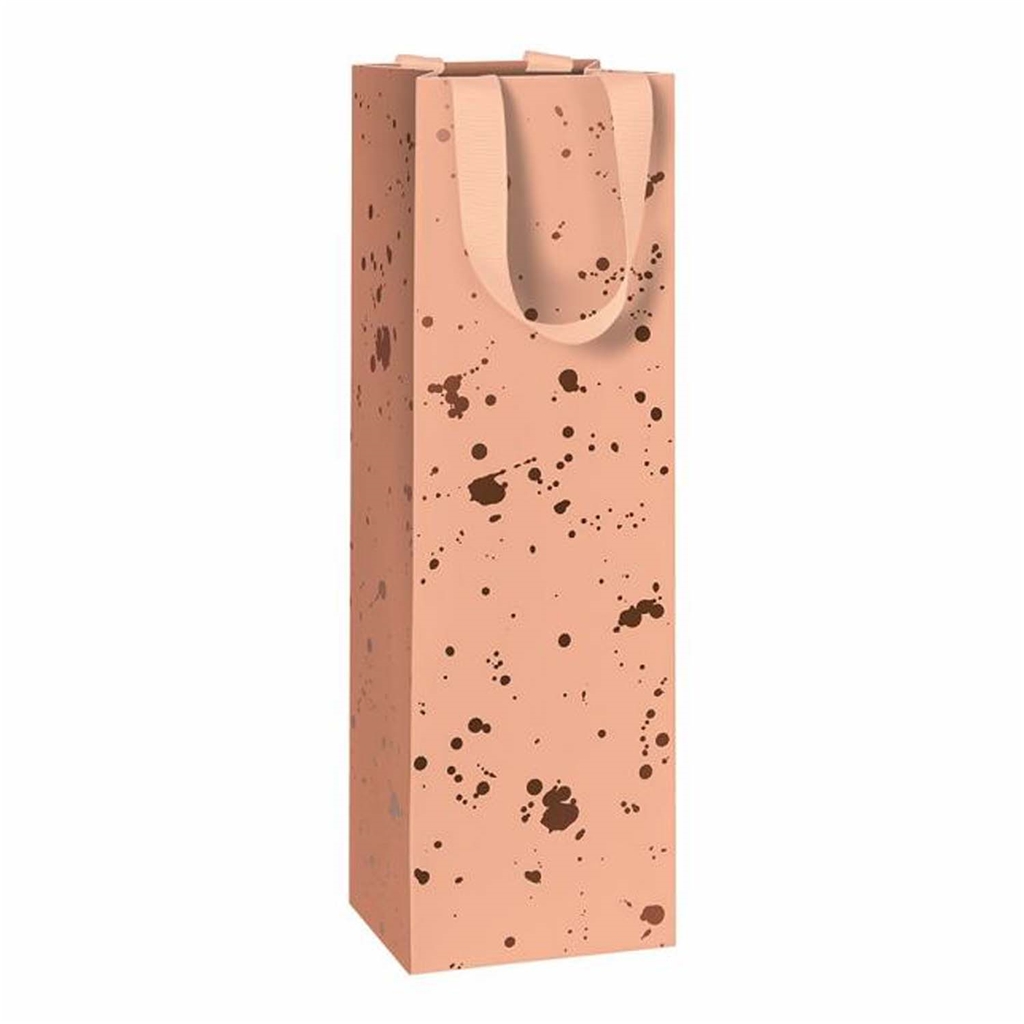Sac cadeau pour le vin saumon