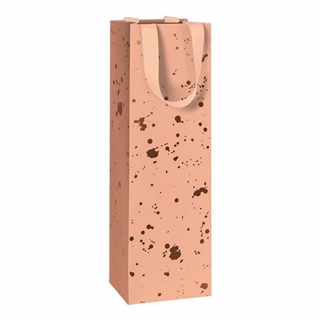 Sac cadeau pour le vin saumon