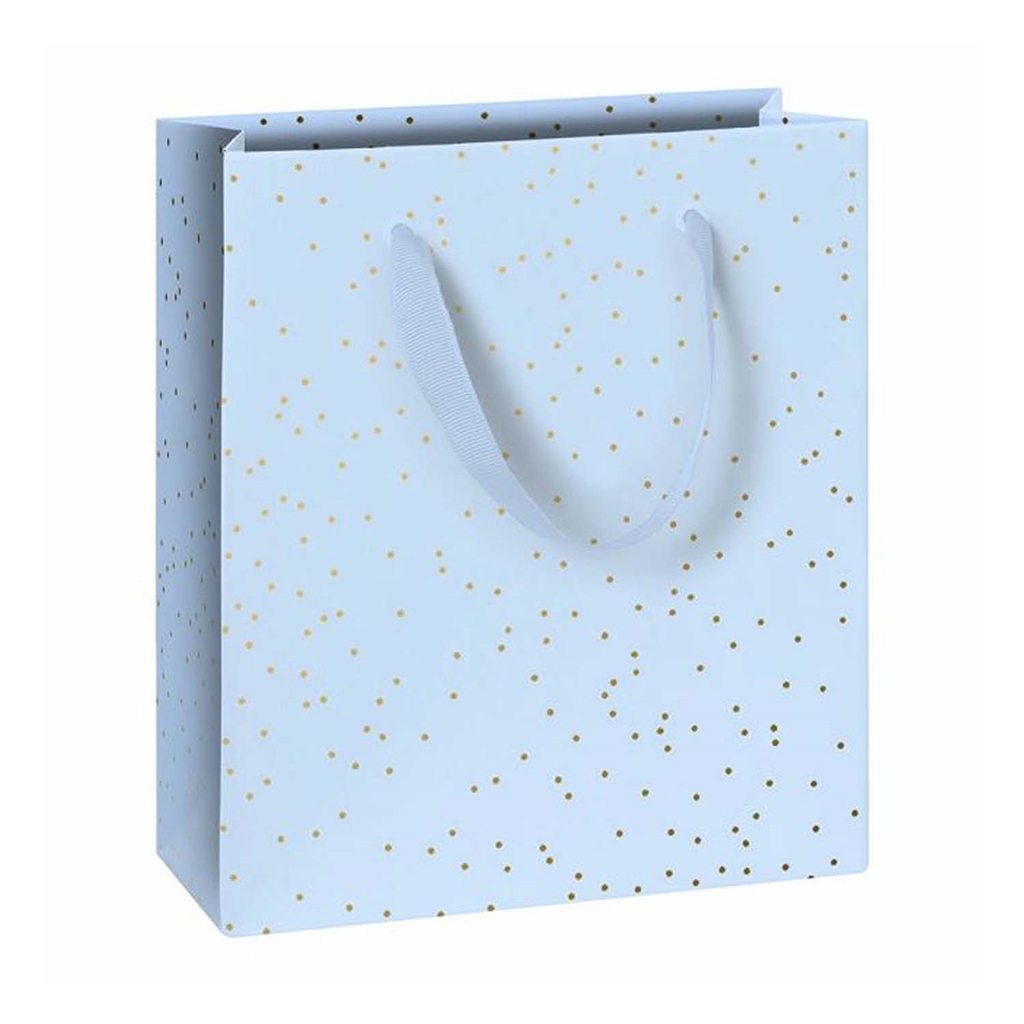 Sac cadeau bleu ciel petit