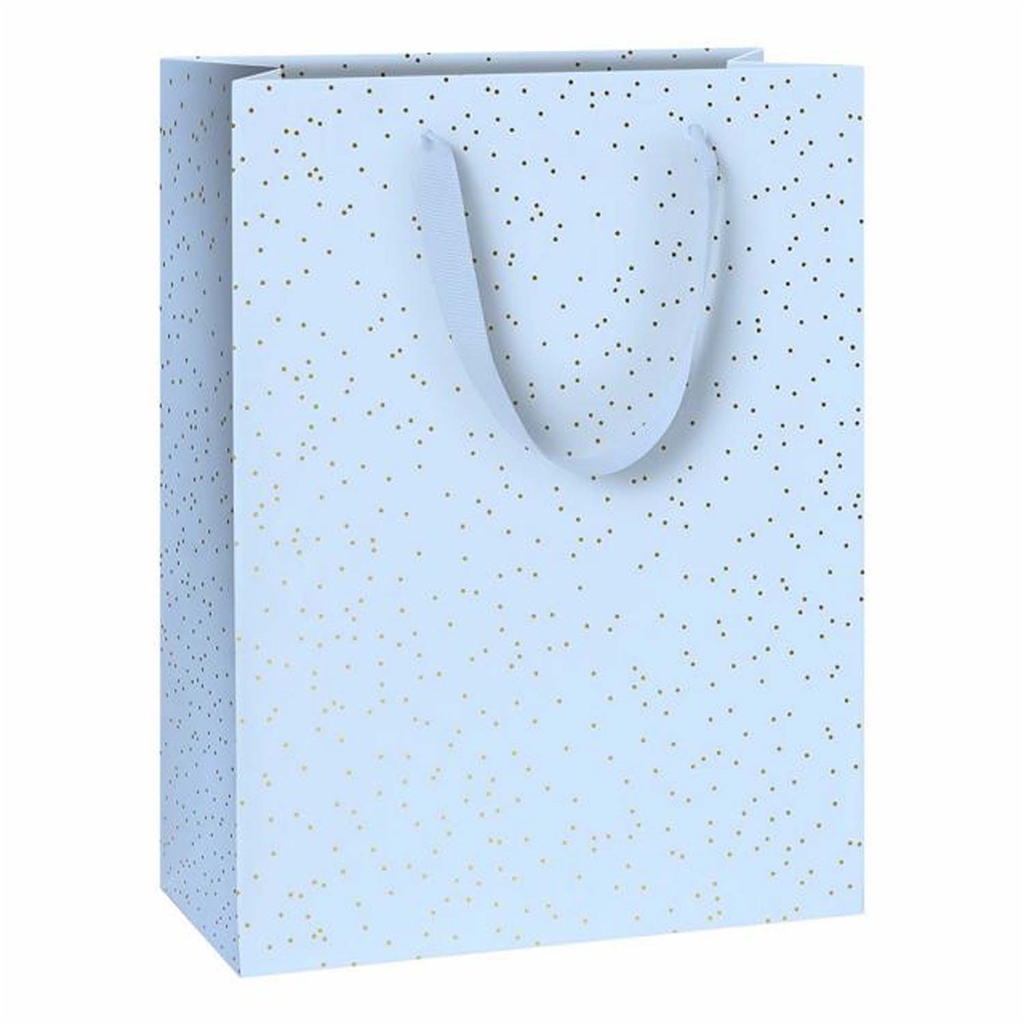 Sac cadeau bleu ciel moyen 