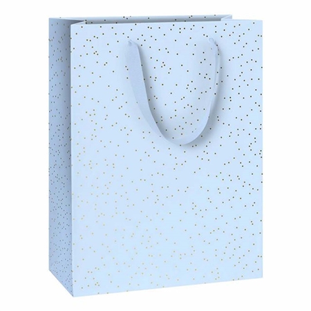 Sac cadeau bleu ciel moyen 