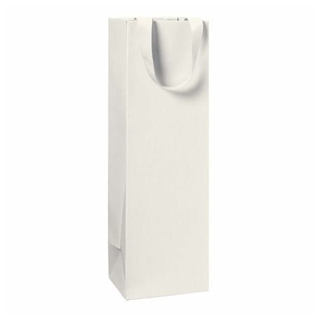 Sac cadeau pour le vin, couleur crème