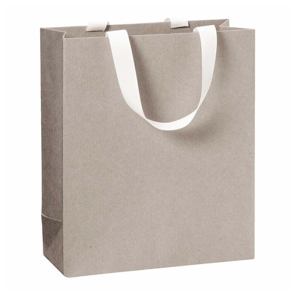 Sac cadeau beige-gris moyen
