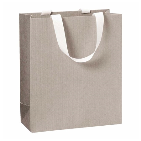 Sac cadeau beige-gris moyen
