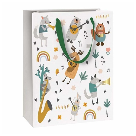 Sac cadeau avec animaux grand format