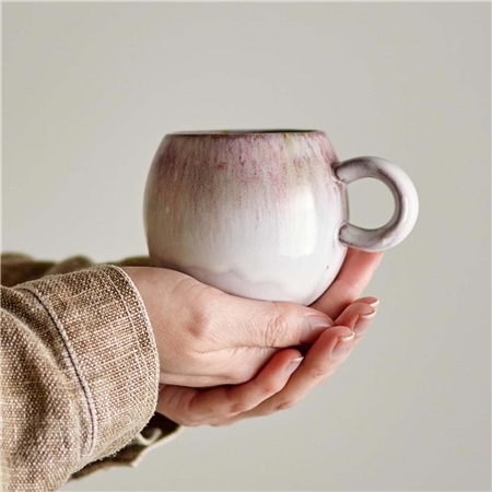 Mug dodu avec glaçure rose