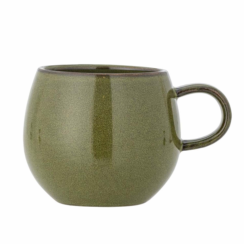 Mug en grès émaillé à l'olive