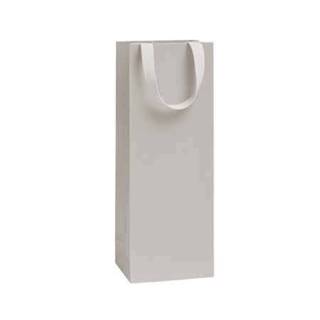 Sac cadeau pour le vin beige-gris