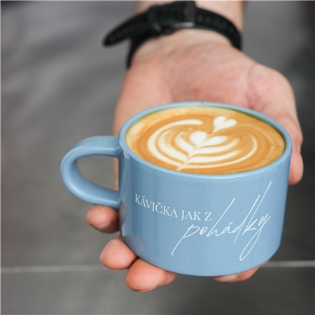 Tasse bleue « Un café tout droit sorti d'un conte de fées »