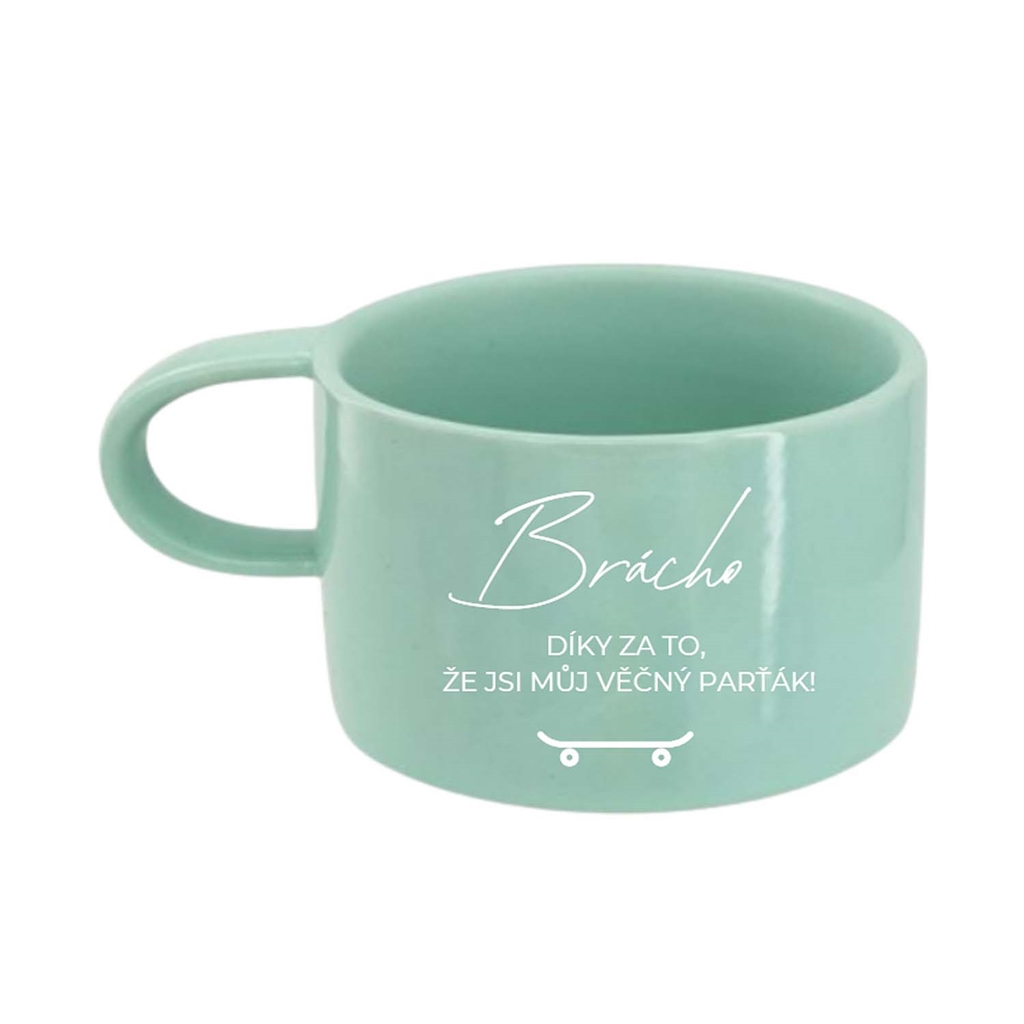 Zelený hrneček "Brácho, jsi můj věčný parťák"