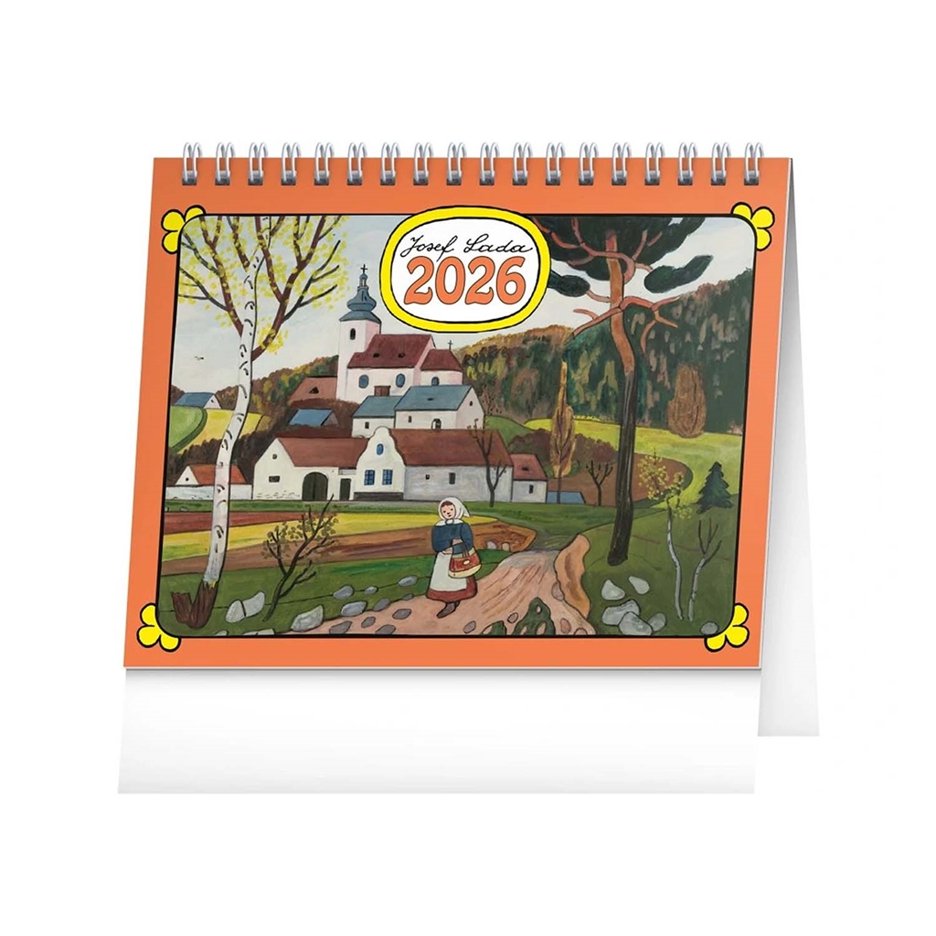 Calendrier de bureau hebdomadaire Josef Lada 2026 - petit